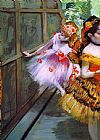 Edgar Degas Canvas Paintings - Ballet Dancers in Butterfly Costumes detail